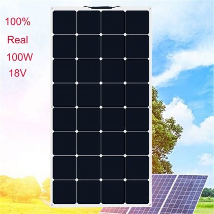 XINPUGUANG 100W 18V or 16V flexible solar panel cell 100 watt module Monocrystalline sunpower painel solar 12V battery charger